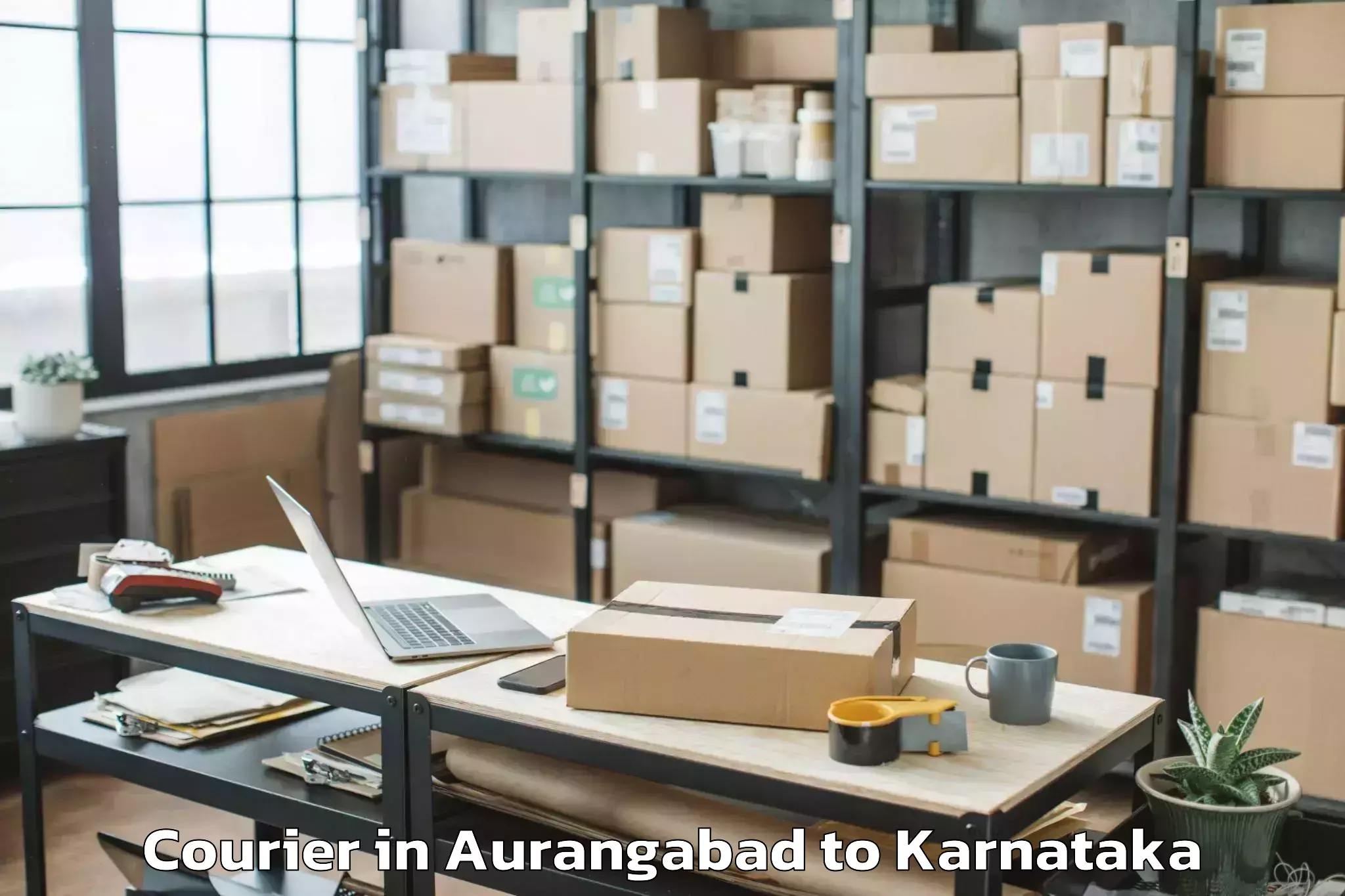 Affordable Aurangabad to Hirebettu Courier